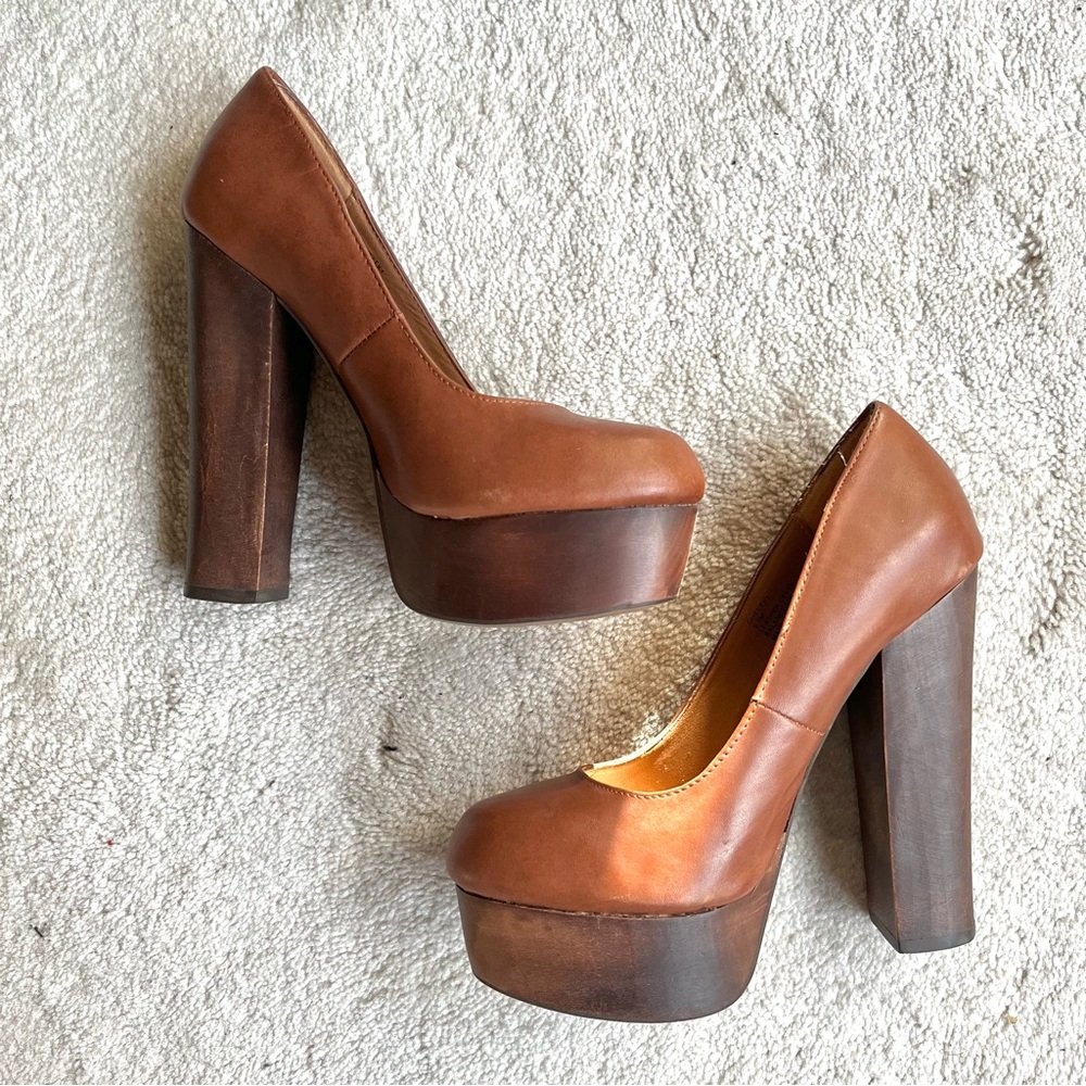 Brown Steve Madden Platform Heels